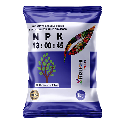 1Kg Npk 13-00-45 Water Soluble Foliar Fertilizer - Application: Agriculture