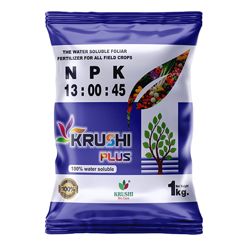 1Kg Npk 13-00-45 Water Soluble Foliar Fertilizer - Application: Agriculture