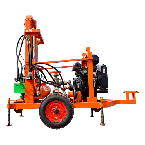 INDRA2CMH Portable Borewell Machine - Stainless Steel, High-Performance Semi-Automatic Drilling Solution | Ideal for Hard Surface Water Well and Geothermal Applications