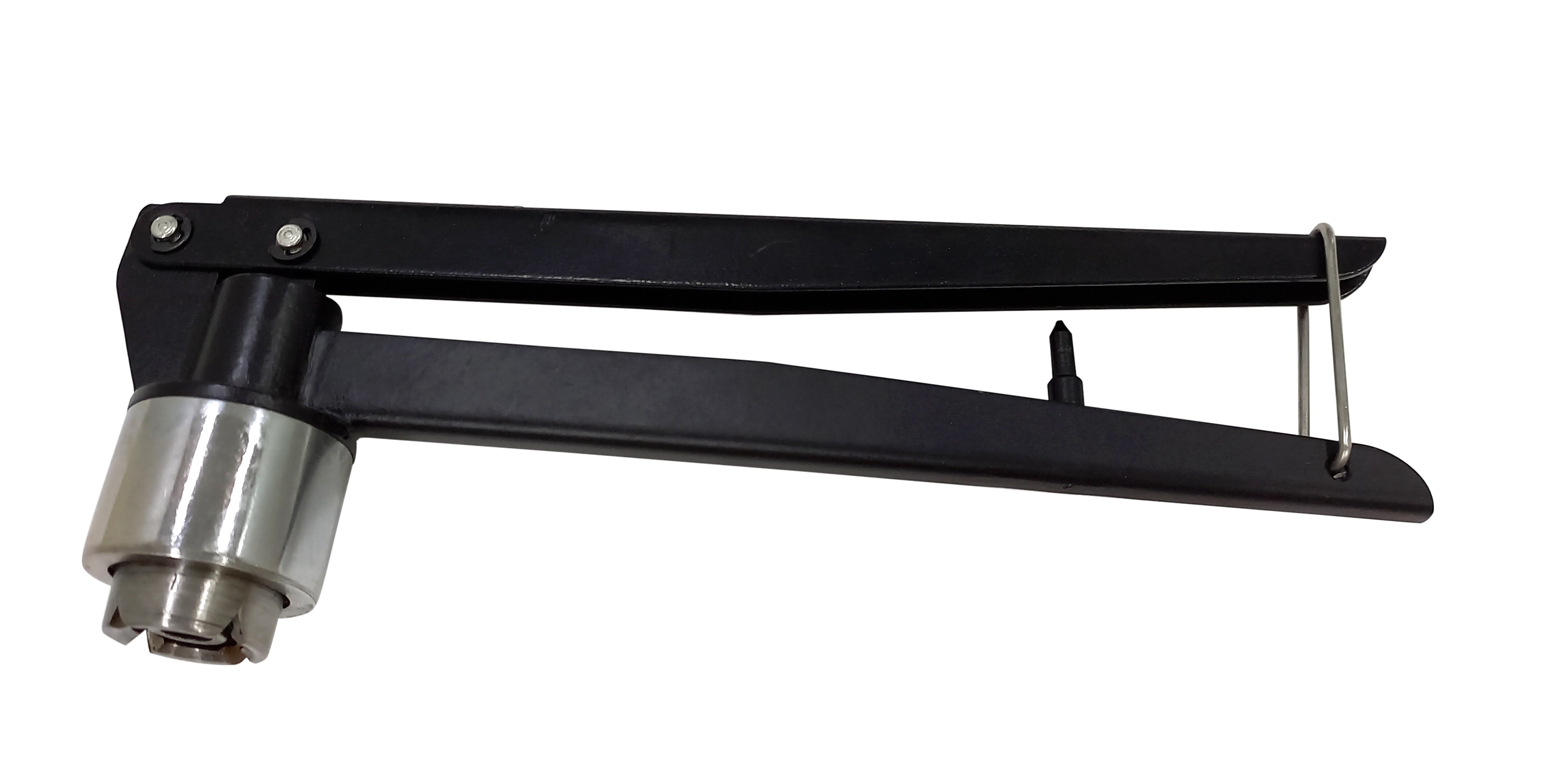 Vial Crimper - Aluminum And Plastic Compatible, 20mm Size, Matte Black Finish | Efficient Manual And Pneumatic Operation, Ergonomic Design For Consistent Sealing