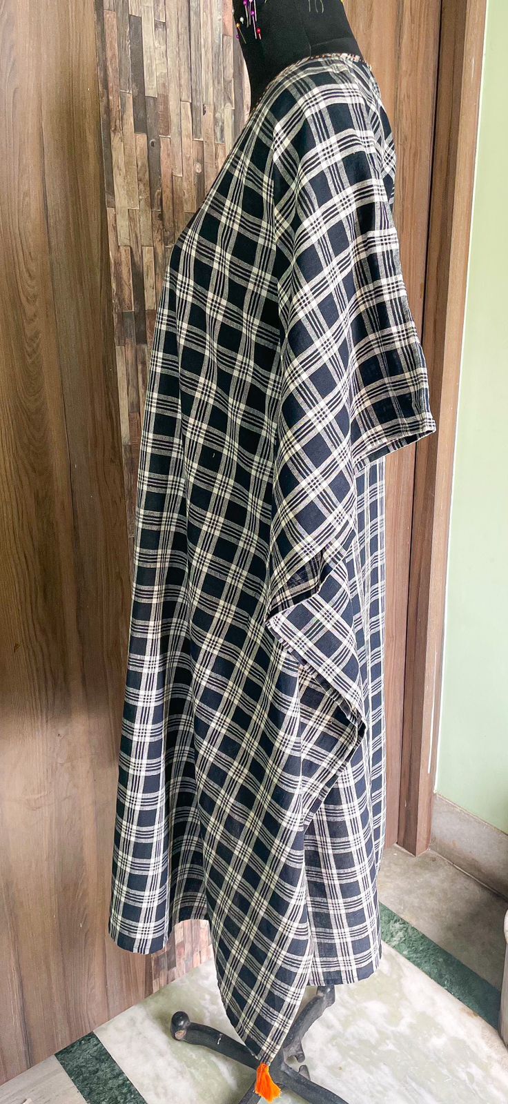 Khadi Kaftan Dress Bust Size: Free Size Meter (M)