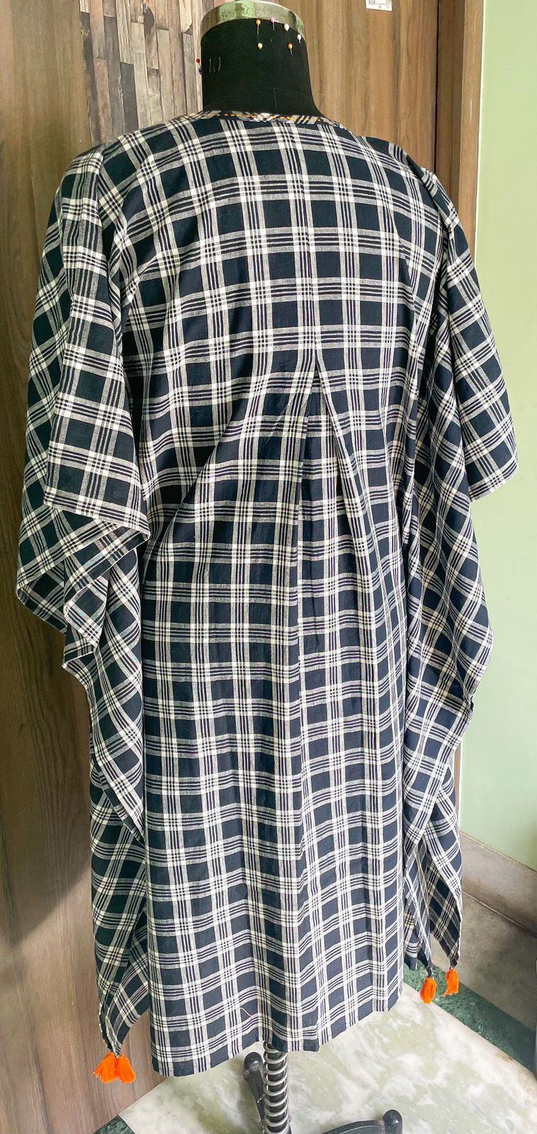 Khadi Kaftan Dress Bust Size: Free Size Meter (M)