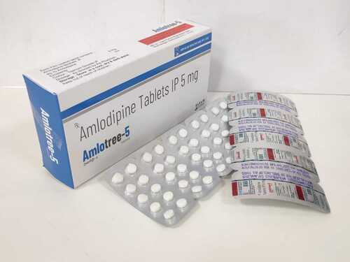 Amlodipine 5mg - Oral Tablets in Blister Packs | Effective for Hypertension Treatment and Angina Prophylaxis, Store at Room Temperature