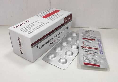 Atorvastatin - 20mg | Cholesterol-Lowering Medication for Heart Disease Prevention, Supports Healthy Cardiovascular Function