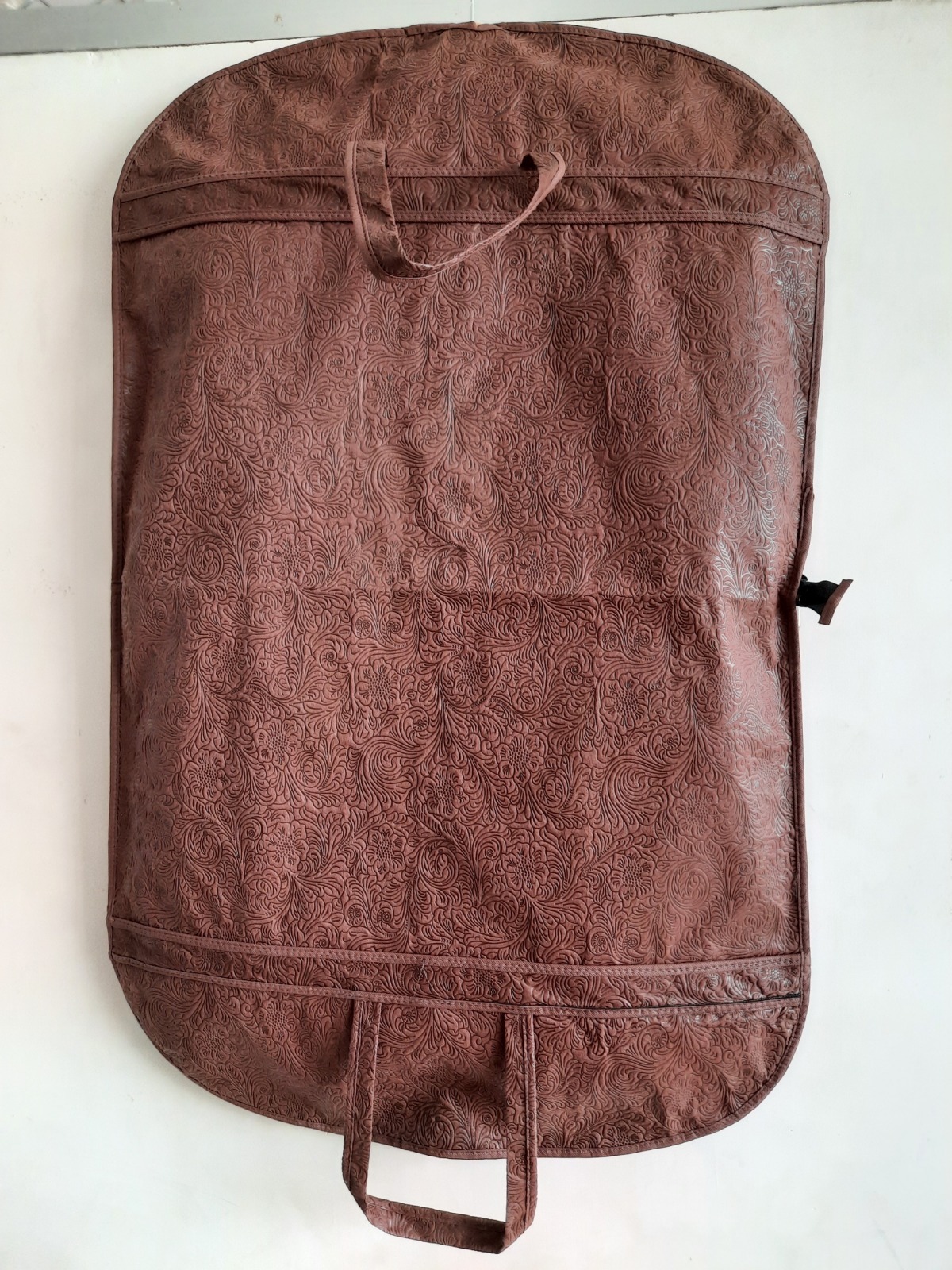 Emboss Coat Cover Brown - Capacity: Single Full-length Coat/garment