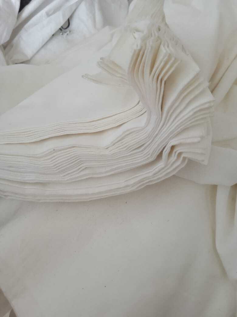 Polyester Cotton Fabric - 65% Polyester, 35% Cotton, 58 Inches Wide, Off-white Color | Lightweight 150 Gsm, Versatile Use, Trendy Patterns