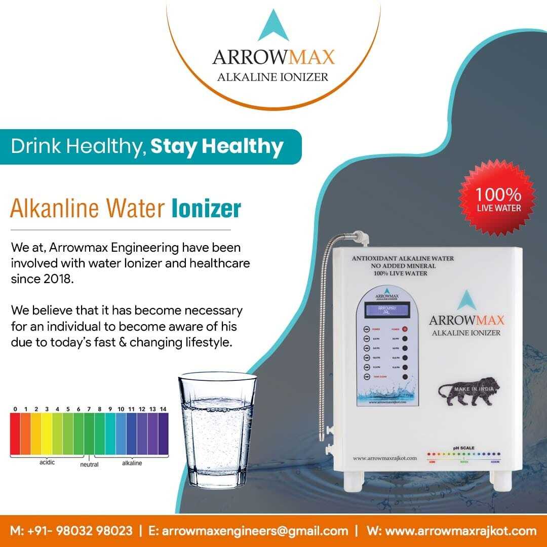 Alkaline Ionizers - Variable Dimensions, White | Automatic Cleaning, Full Color Display, Chemical-free, Energy Efficient, Long Life, Protected Plates, 50-150 Watts