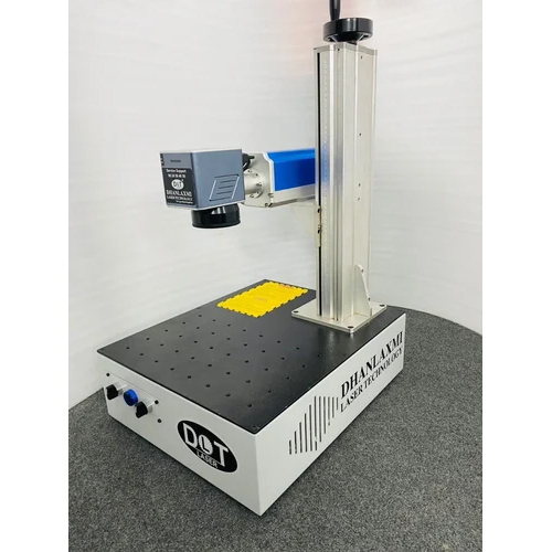 ब्लैक एंड व्हाइट धनलक्ष्मी फाइबर लेजर मार्किंग मशीन