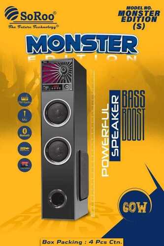 Black Wooden Soroo Monster Edition S The Future Technology 60w Home Theater Tower