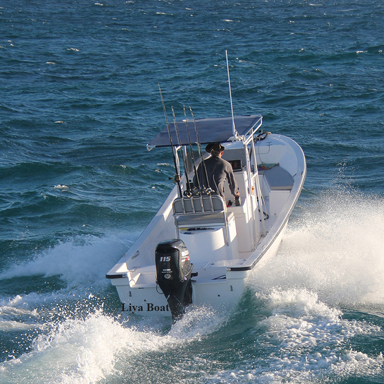 T-top Speed Boat Fiberglass 760 Center Console Fishing Vessels For Sale