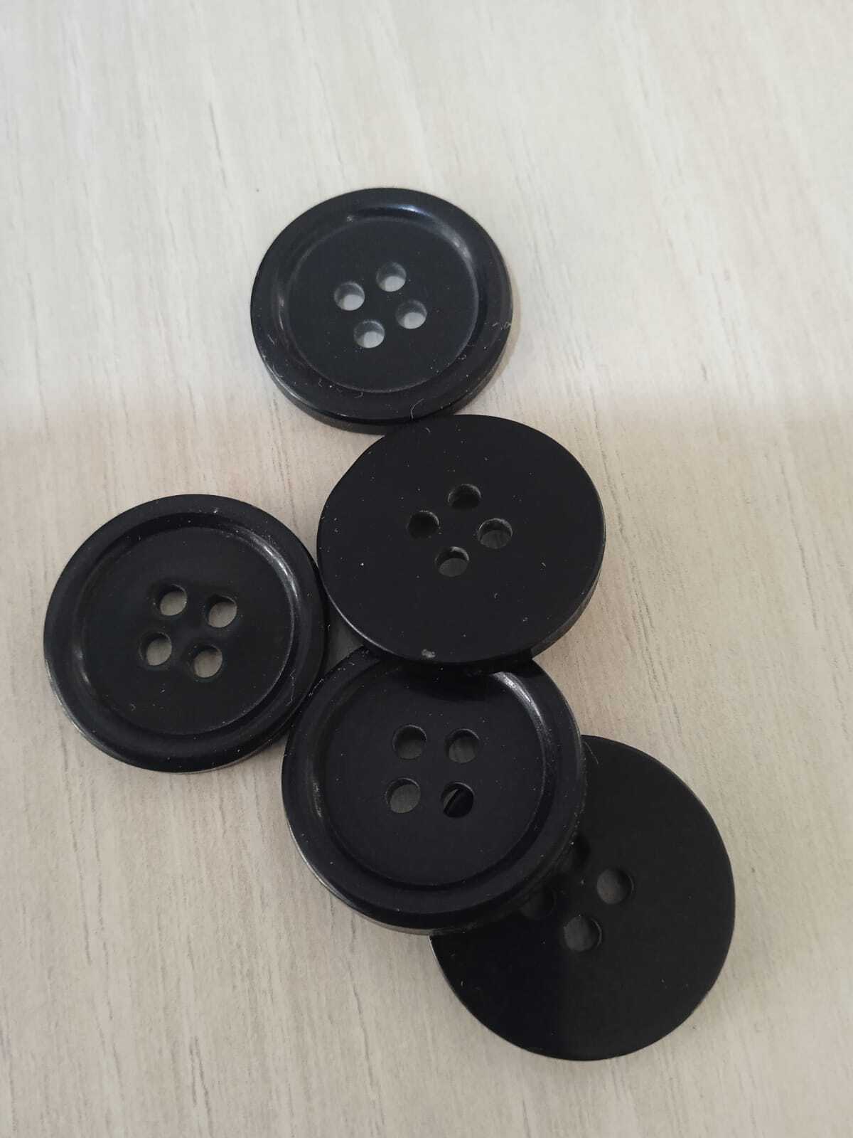 Coat Button - Metal Round 4 Holes Available In All Colors | Polished Finish Ideal For Brightening Or Locking Fabrics Box Of 144 Pieces