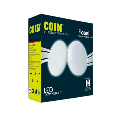 Printed LED Panel Light Packaging Box - Paper, Custom Size as Required | Industrial Use, Warranty Included