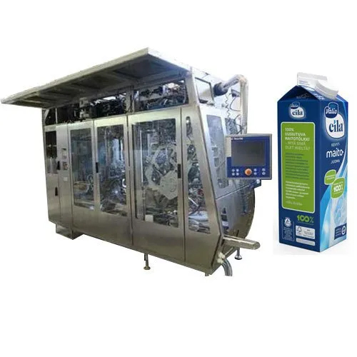 Automatic Tetra Pak Machine - Color: Silver