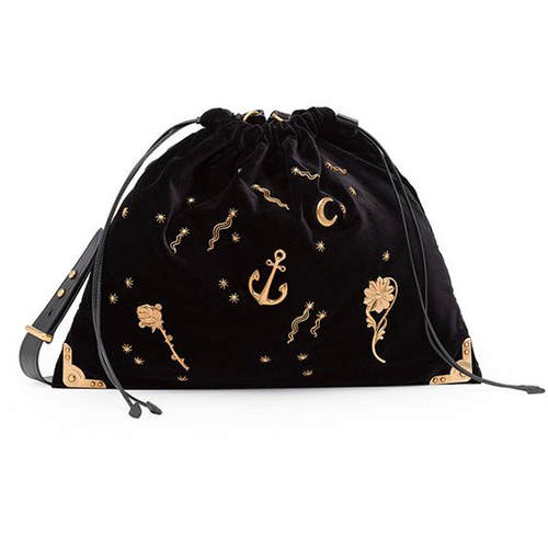 Black Embroidered Bag