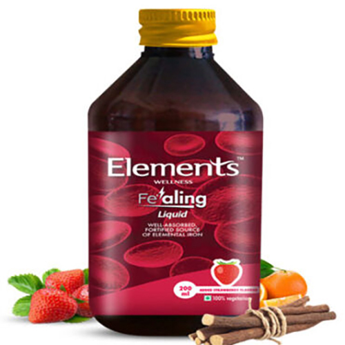 एलिमेंट्स वेलनेस फीलिंग लिक्विड सप्लीमेंट्स आयु समूह: वयस्कों के लिए