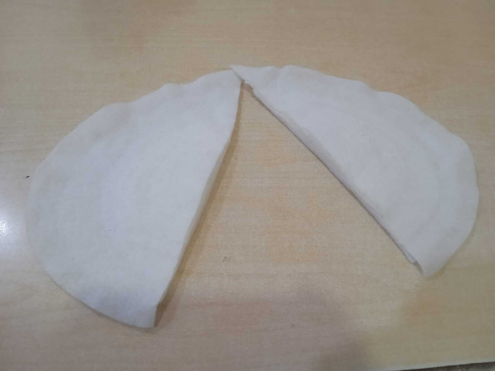 Shoulder Pads - Nonwoven Material, Size 8x8 To 12x12 Cm, Color White, Thickness 4-6 Mm | High Viscosity, Strong Shoulder Support, Plain Pattern