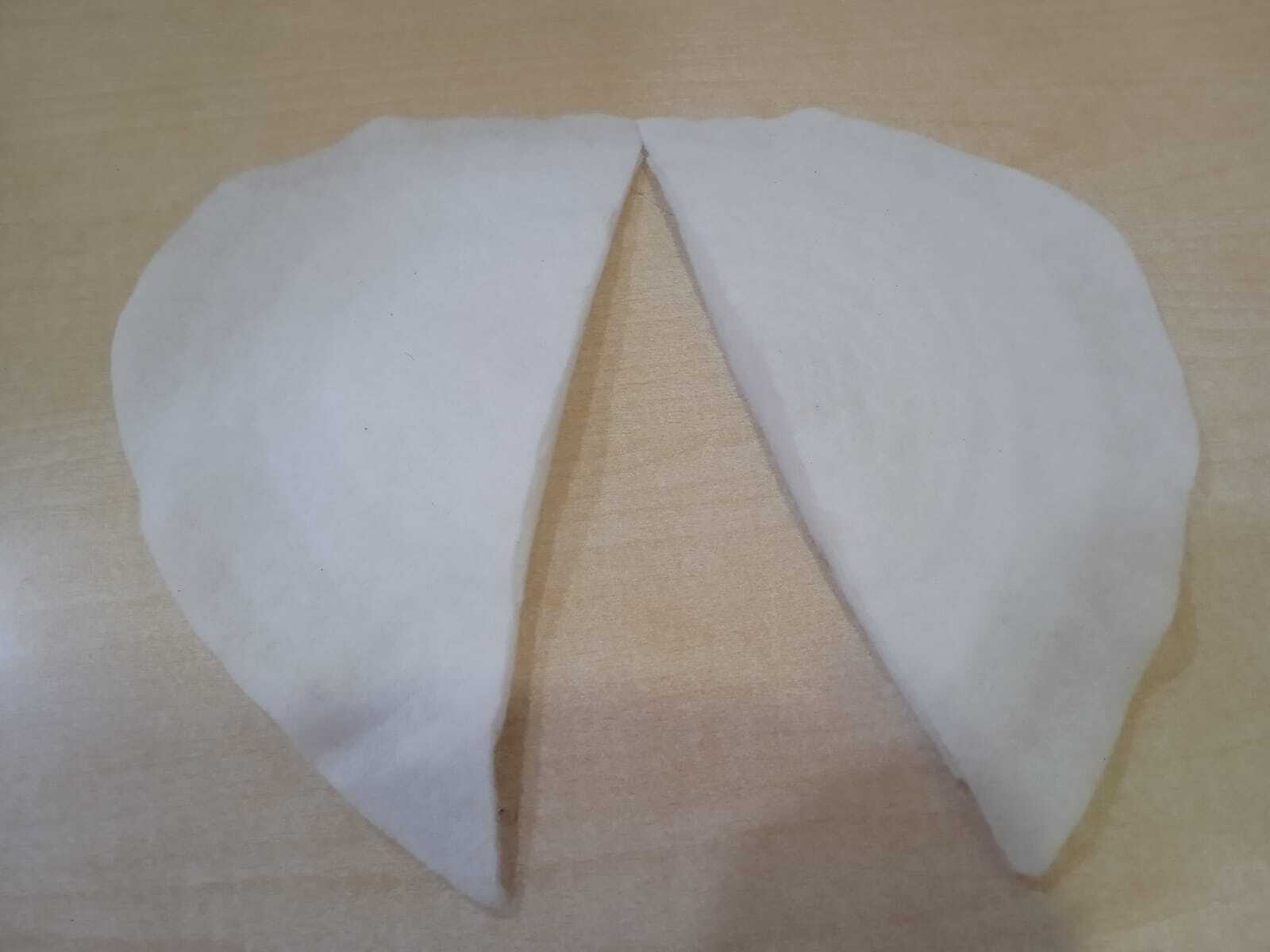Shoulder Pads - Nonwoven Material, Size 8x8 To 12x12 Cm, Color White, Thickness 4-6 Mm | High Viscosity, Strong Shoulder Support, Plain Pattern