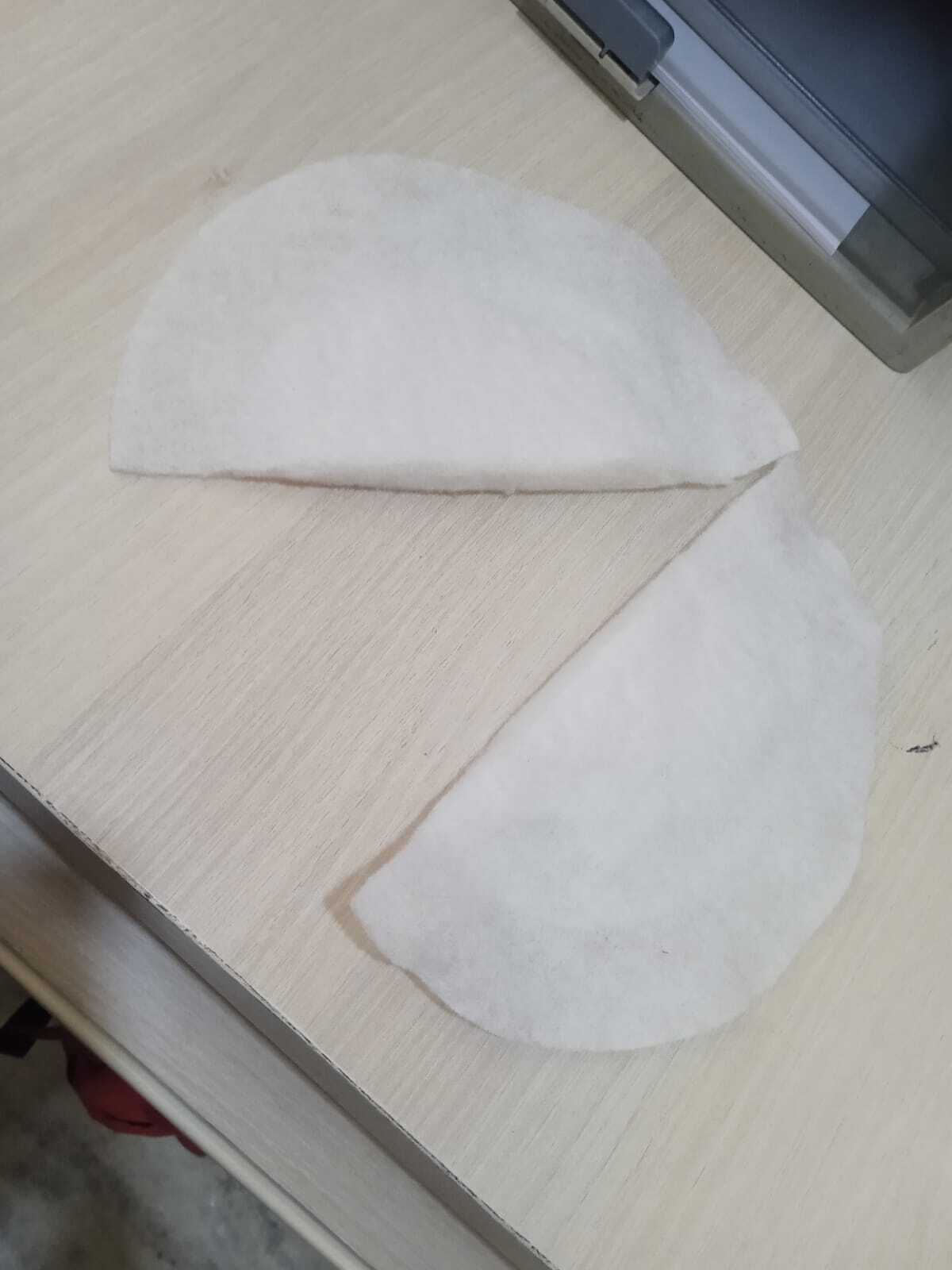 Shoulder Pad - Nonwoven Fabric, Size 8x8 To 12x12 Cm, Color White, Thickness 4mm To 6mm | High Viscosity, Strong Shoulder Support, Plain Pattern