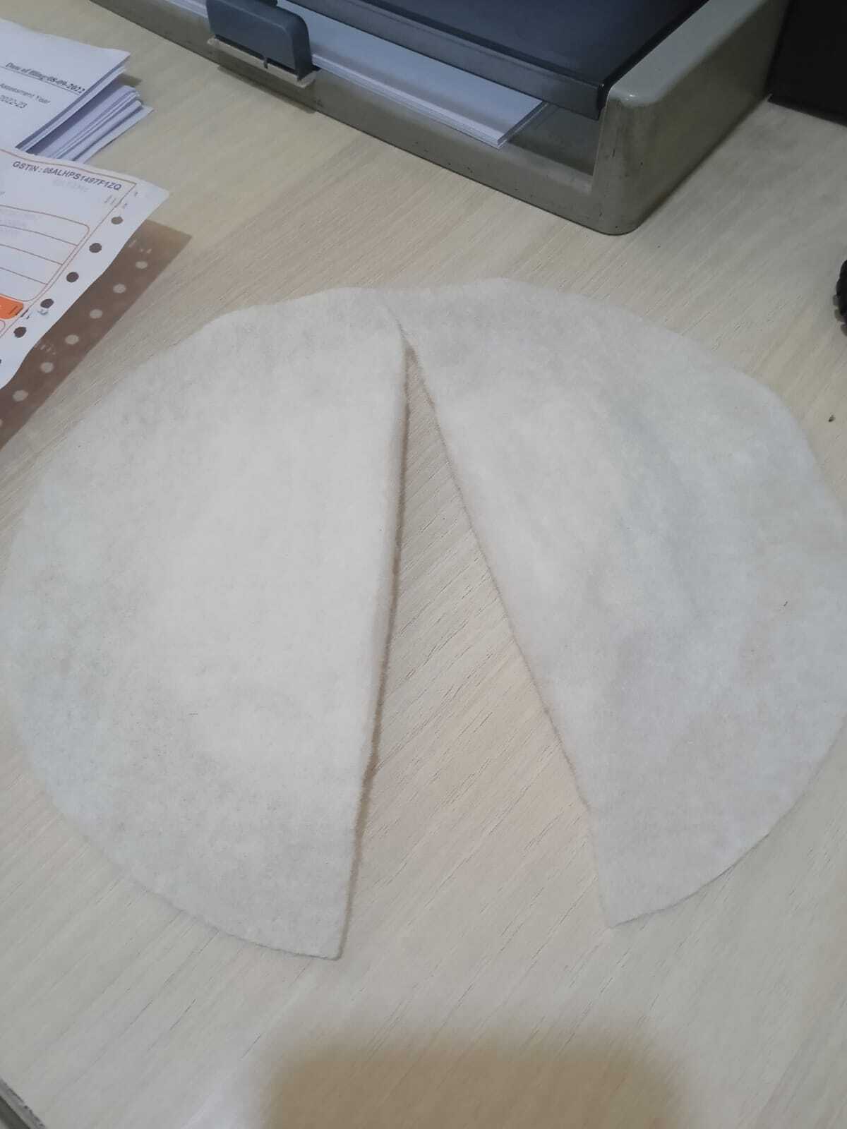 Shoulder Pad - Nonwoven Fabric, Size 8x8 To 12x12 Cm, Color White, Thickness 4mm To 6mm | High Viscosity, Strong Shoulder Support, Plain Pattern