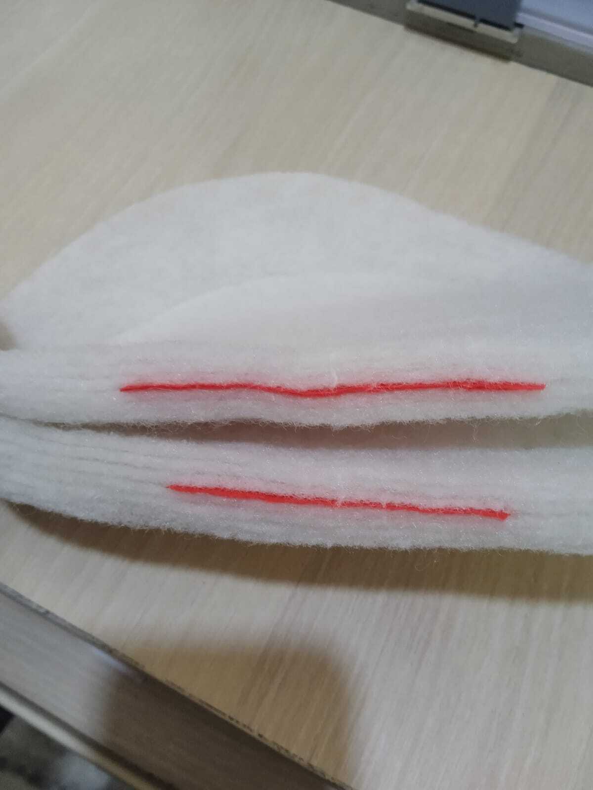 Shoulder Pad - Nonwoven, 8x8 To 12x12 Inches, White | High Viscosity, Strong Shoulder Support, Plain Pattern, 4mm To 6mm Thickness