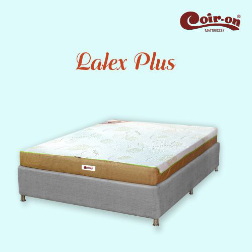 Latex Plus Mattress - Soft Full Size 75x60 Inches, Light Green Eco-friendly Design, 6 Inch Thickness, 10-year Warranty