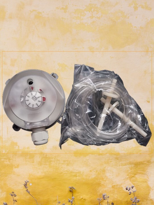 Gemtech Differential Pressure Switch 930 Adjustable From 20 To 5000 Pascal - Color: Gray