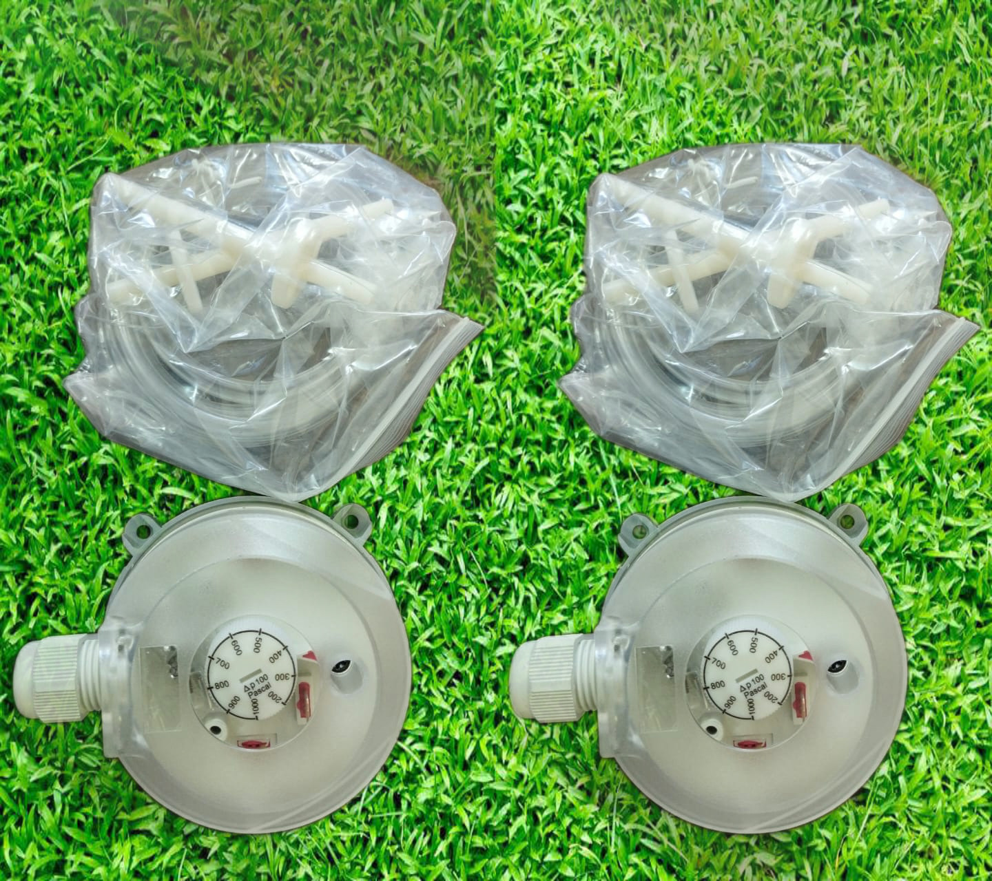 Gemtech Differential Pressure Switch 930 Adjustable From 20 To 5000 Pascal - Color: Gray