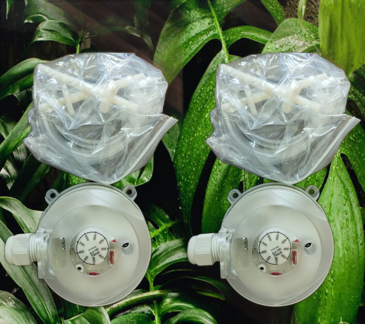 Gemtech Differential Pressure Switch 930 Adjustable From 20 To 5000 Pascal - Color: Gray