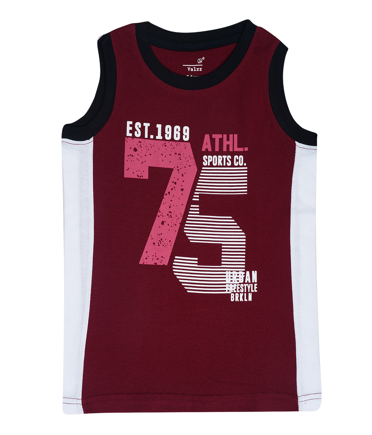 Kids Sleeveless T-shirt - Cotton Blend, Small Size, Blue Color - Warranty Included For Boys