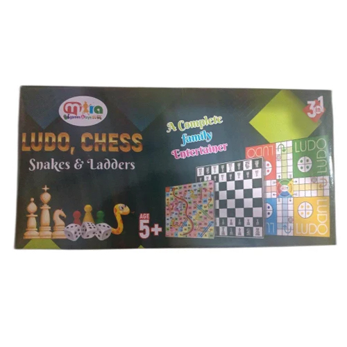 Ludo Chess Snake Ladder Game - High-quality Materials, Various Sizes, Multicolor | Promotes Problem-solving, Strategy, And Family Bonding
