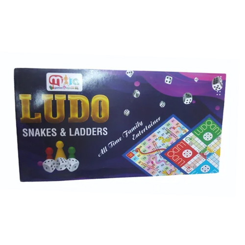 Jumbo Ludo Snakes And Ladders Game - High Quality Materials, 9 Inch Size, Multicolor Design | Ideal For Indoor Fun, Cognitive Skill Development, And Social Interaction