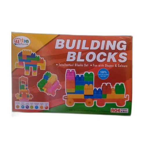 Building Block Toy - High-quality Plastic, Different Sizes Available , Multicolor Design For Creative Play And Skill Development