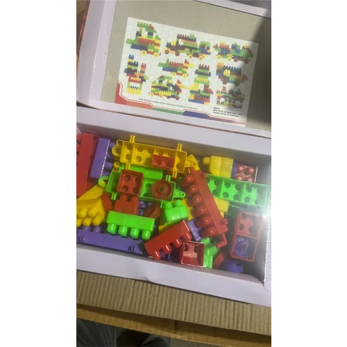 Building Block Toy - High-quality Plastic, Different Sizes Available , Multicolor Design For Creative Play And Skill Development