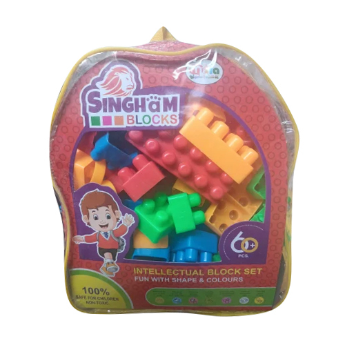 Singham Building Blocks - High Quality Plastic, Varied Sizes, Multicolor | Durable Toys For All Ages, Enhance Motor Skills & Creativity