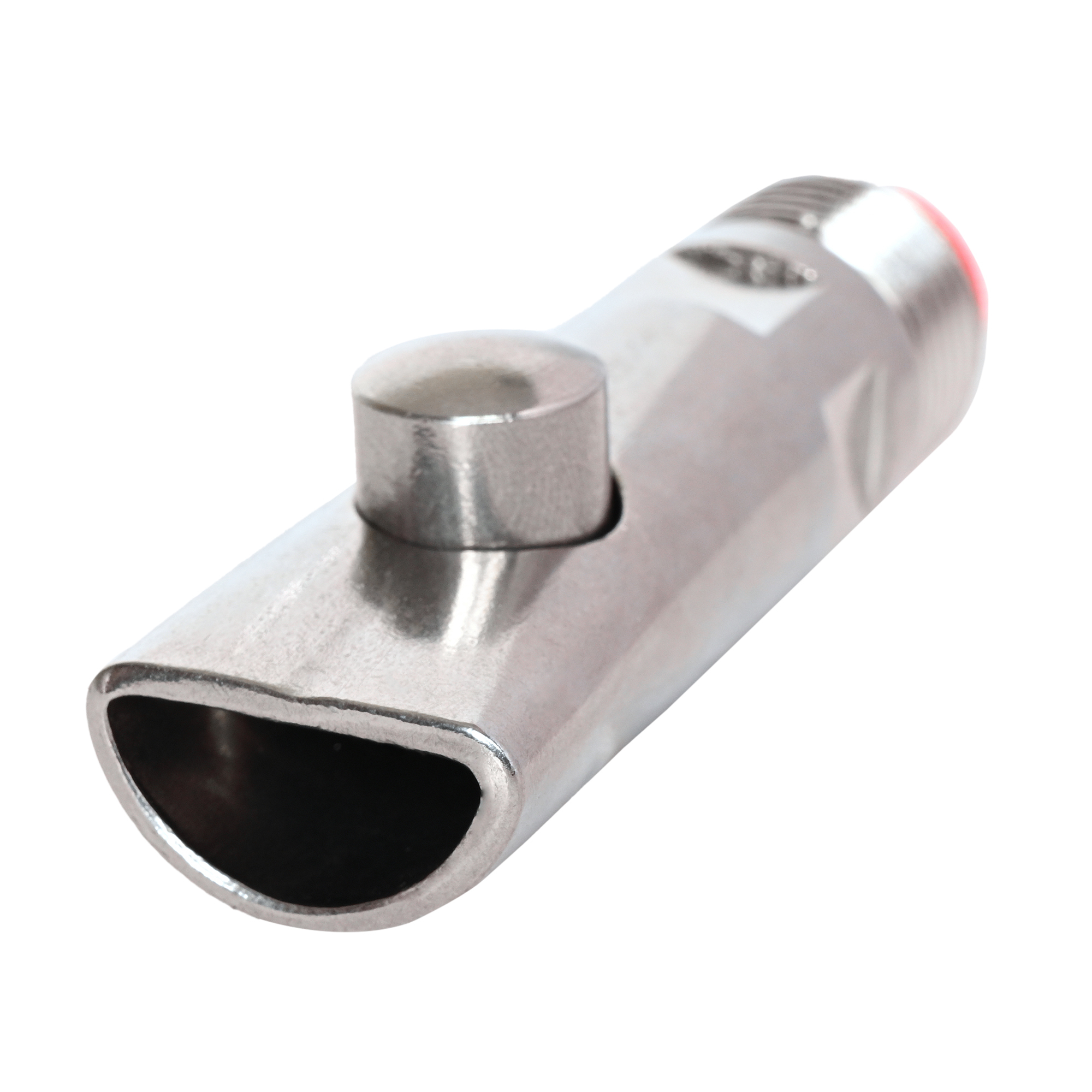 Pig Water Nipple With Button (Filter Red Cap) - Steel, Standard Size, Gray | Automatic Drinker For Optimal Water Flow & Reduced Contamination
