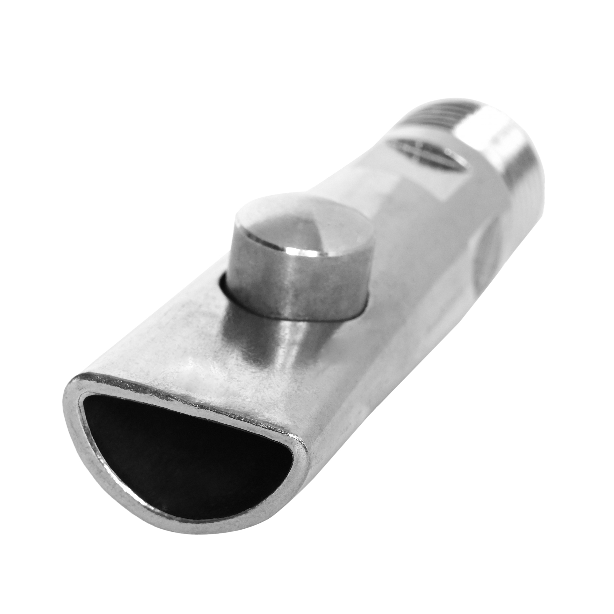 Pig Water Nipple With Button (Brass Cap) - Steel, Standard Size, Gray | Automatic Pig Drinker Designed For Optimal Water Flow And Reduced Contamination