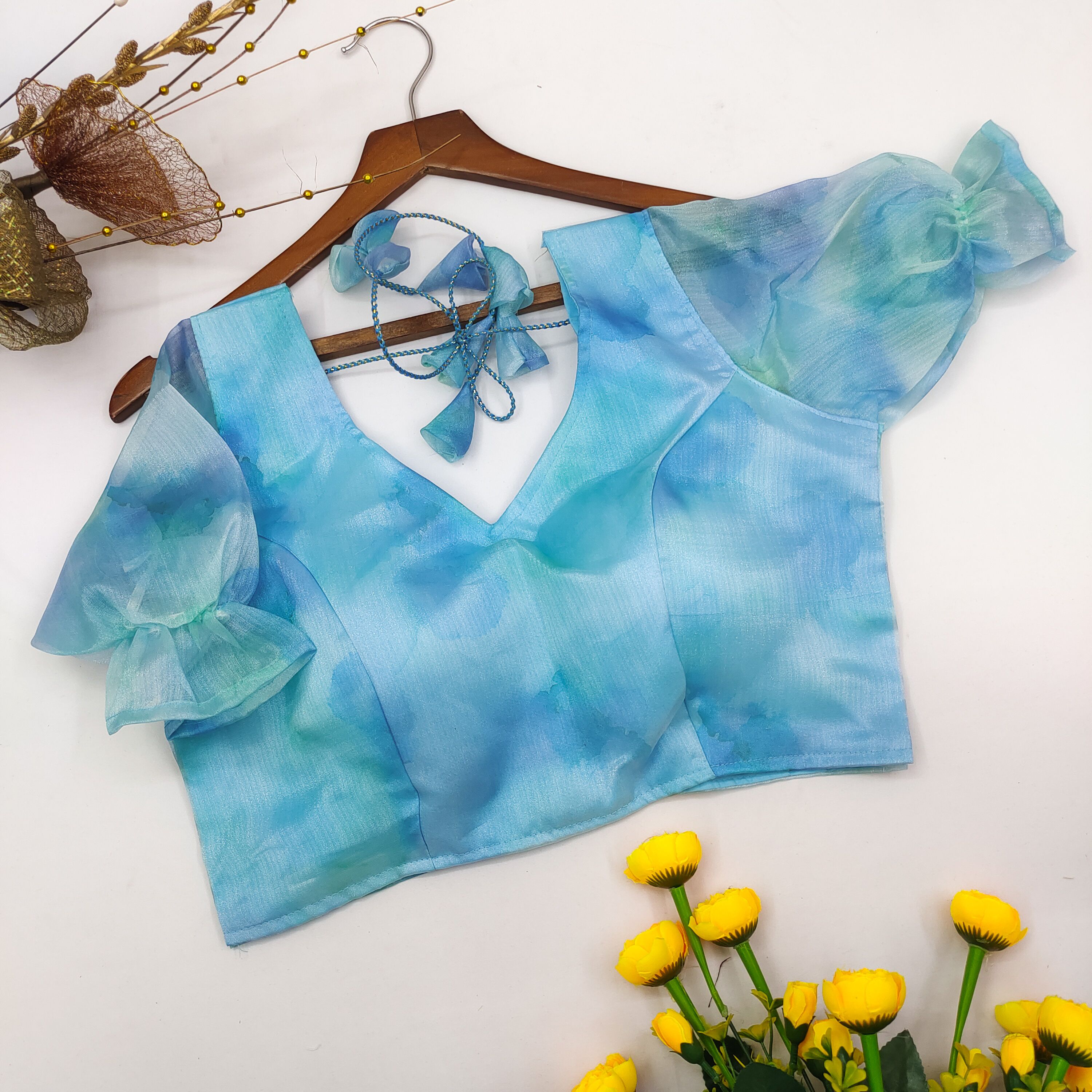 Organza Blouse For Women Age Group: Grouping 1