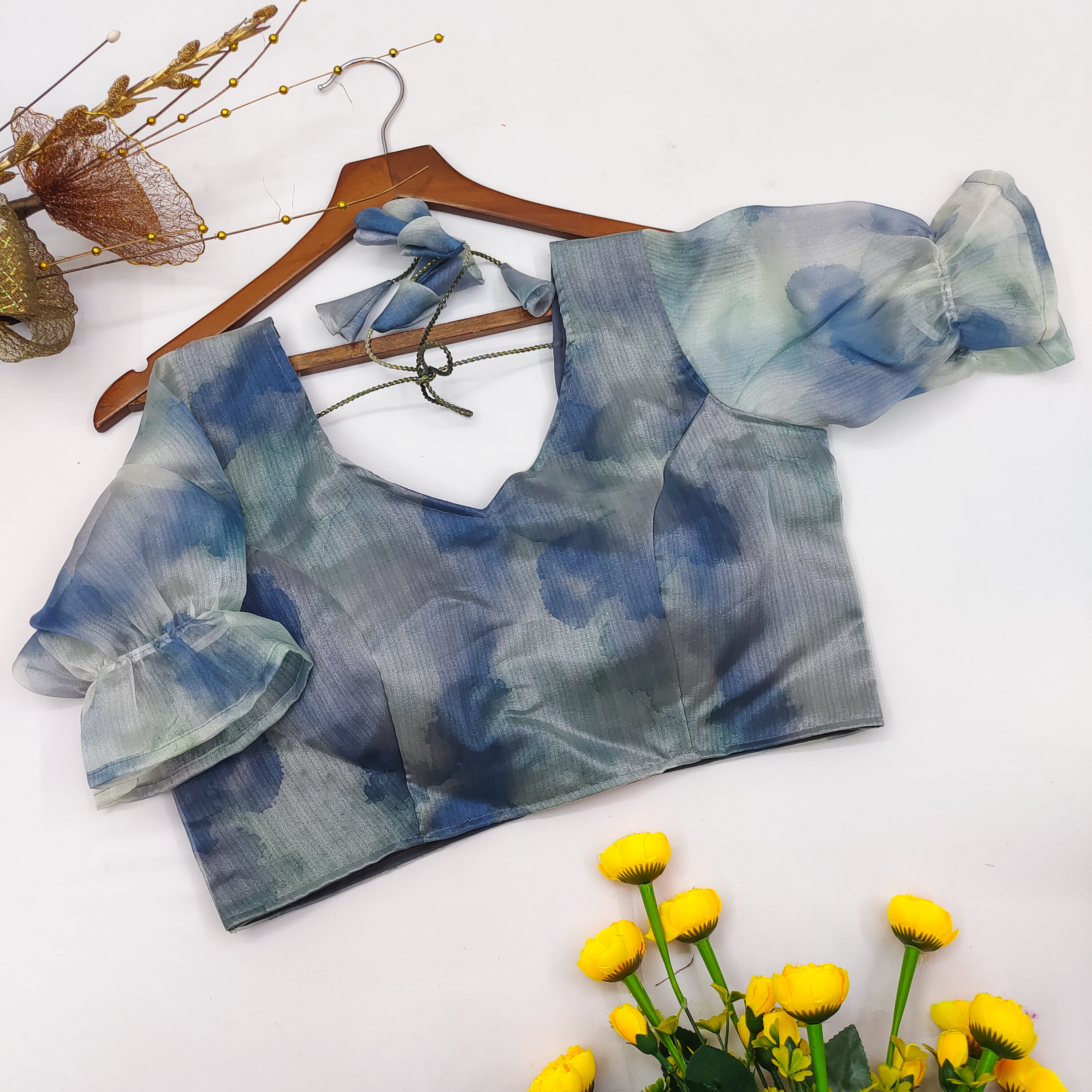 Organza Blouse For Women Age Group: Grouping 1