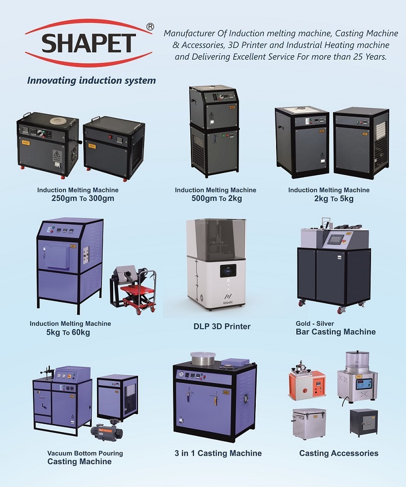 Induction Based Gold Melting Furnace 12 Kg. With Tilting Unit Application: High Volume Jewellery Manufacturers