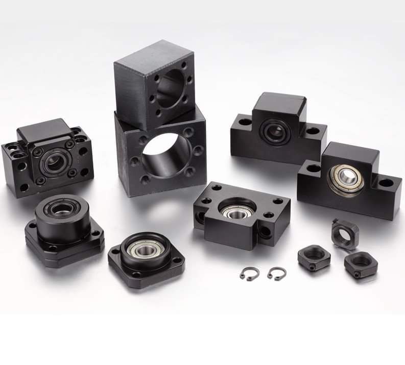Bk And Bf Type Ball Screw Support Unit - Color: Black