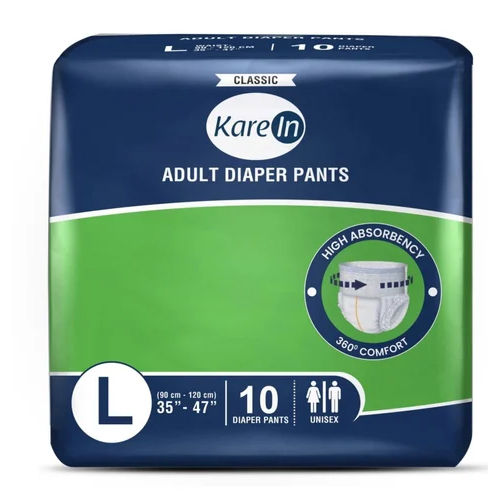 White Karein Classic Adult Diapers Pant