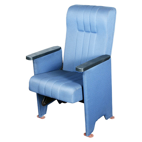 Push Back Chair - Iron Material, Blue Color | Durable, Easy to Clean Design