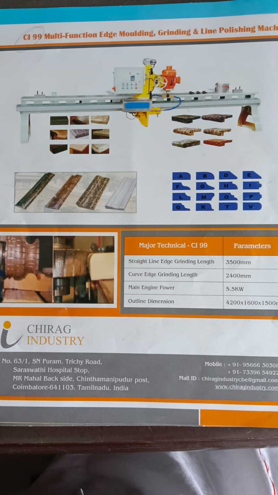 Granite Edge Polishing Machine Ci-97