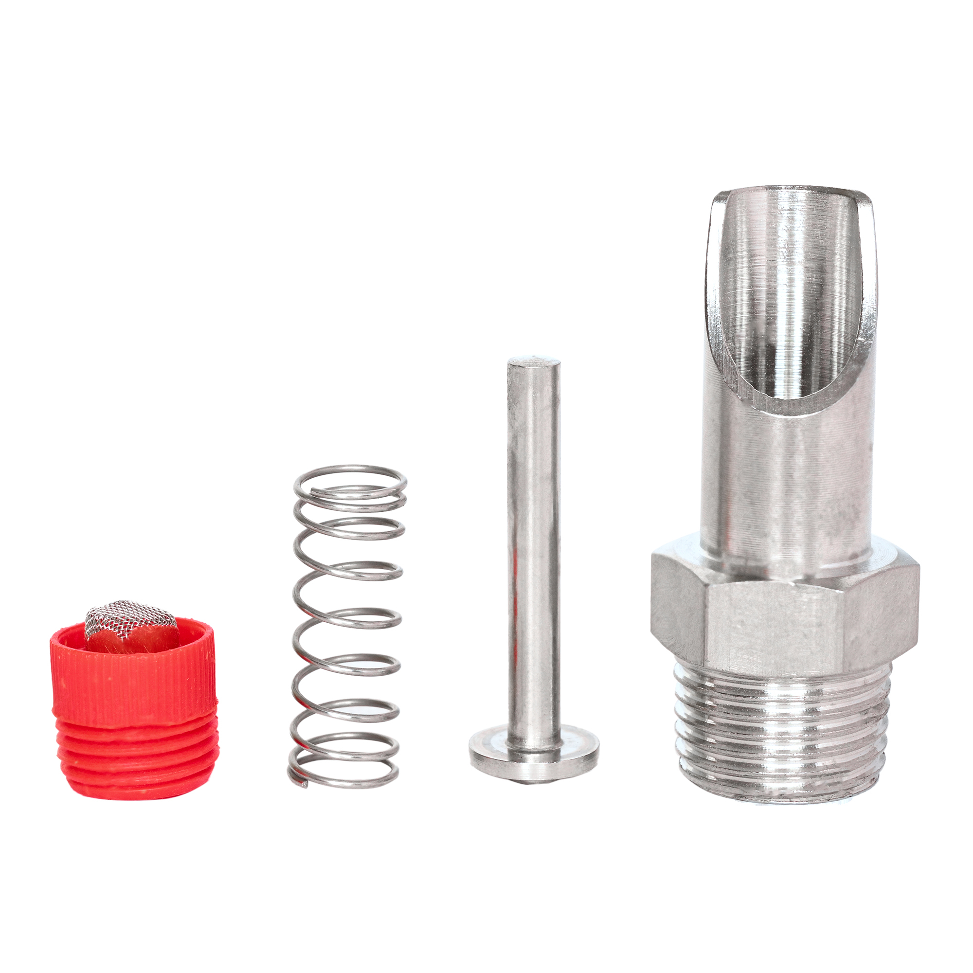 Pig Water Nipple Small Hex (Filter Cap) - Stainless Steel 12 Inch Size Gray Color | Automatic Water Flow System Rust-proof And Corrosion-resistant