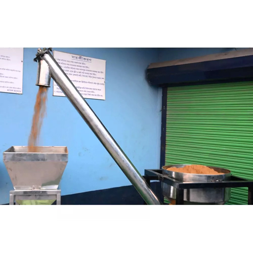 Screw Conveyor - Galvanized Steel, Semi Automatic Operation | Industrial Use, Electric Powered, Cnc Technology