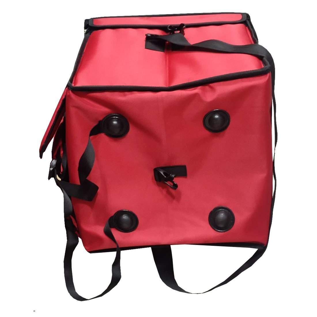 Delivery Bag - Pvc, 14"x14"x14" | Comfy Adjustable Shoulder Strap, 2 Internal Pouches, Spacious Compartment, 2 Outer Pockets