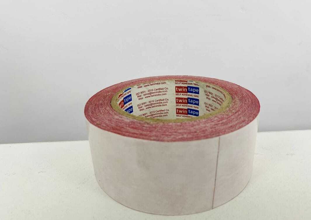 Double Sided Polyester Tape - 24mm X 50m | Transparent Film, High Tack Adhesive, Ideal For Splicing And Mounting Applications, Easy Release Paper Liner