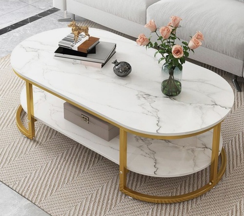 20 एमएम एसएस मार्बल टॉप सेंटर टेबल असेंबली की आवश्यकता नहीं है