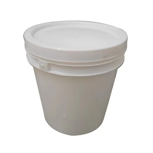 15 L Hdpe Fertilizer Bucket - Cylindrical Shape, White Color | Durable Hdpe Material, Ideal For Storage And Application Of Fertilizers