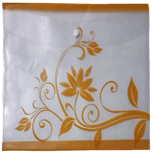 A4 Printed Button File Folder - Plastic Material, A4 Size | High Quality Design For Document Storage And Organization